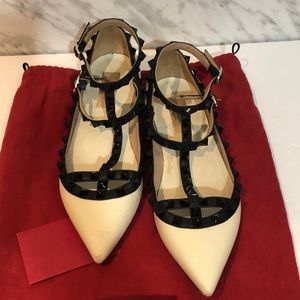 Valentino Rockstud Caged Flats